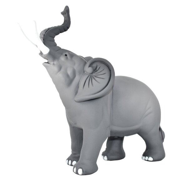 Adam & Friends Home Decor Solid Elephant Sculpture | 1-Piece | Matte Grey Stone - Picture 2 of 4